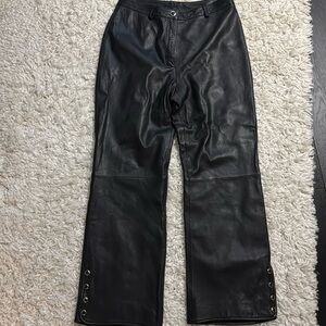 St John Leather pants with silk lining